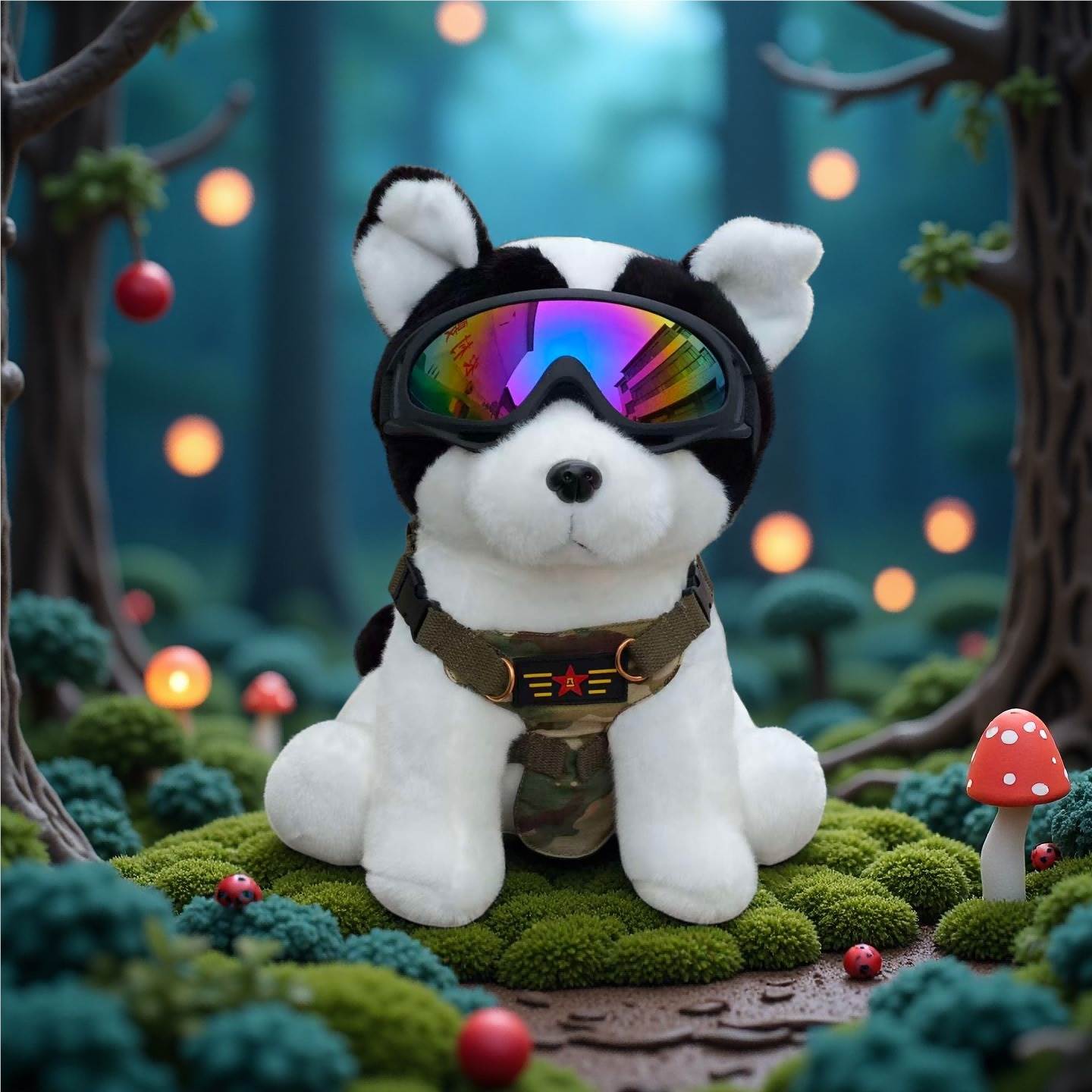 Мягкая игрушка Бордер Колли - пастушья собака, 30 см