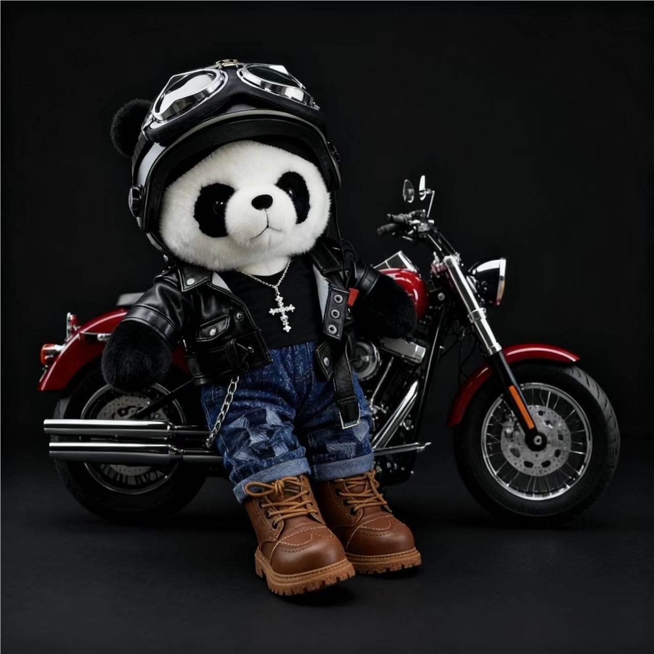 Мягкая игрушка Harley Panda в подарочной коробке