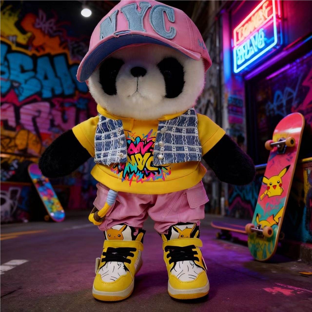 Мягкая игрушка Hip Hop Panda, 30 см