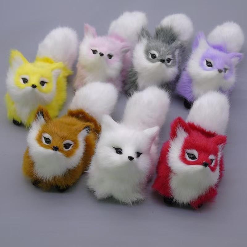 Мягкая игрушка лисичка, 10 см