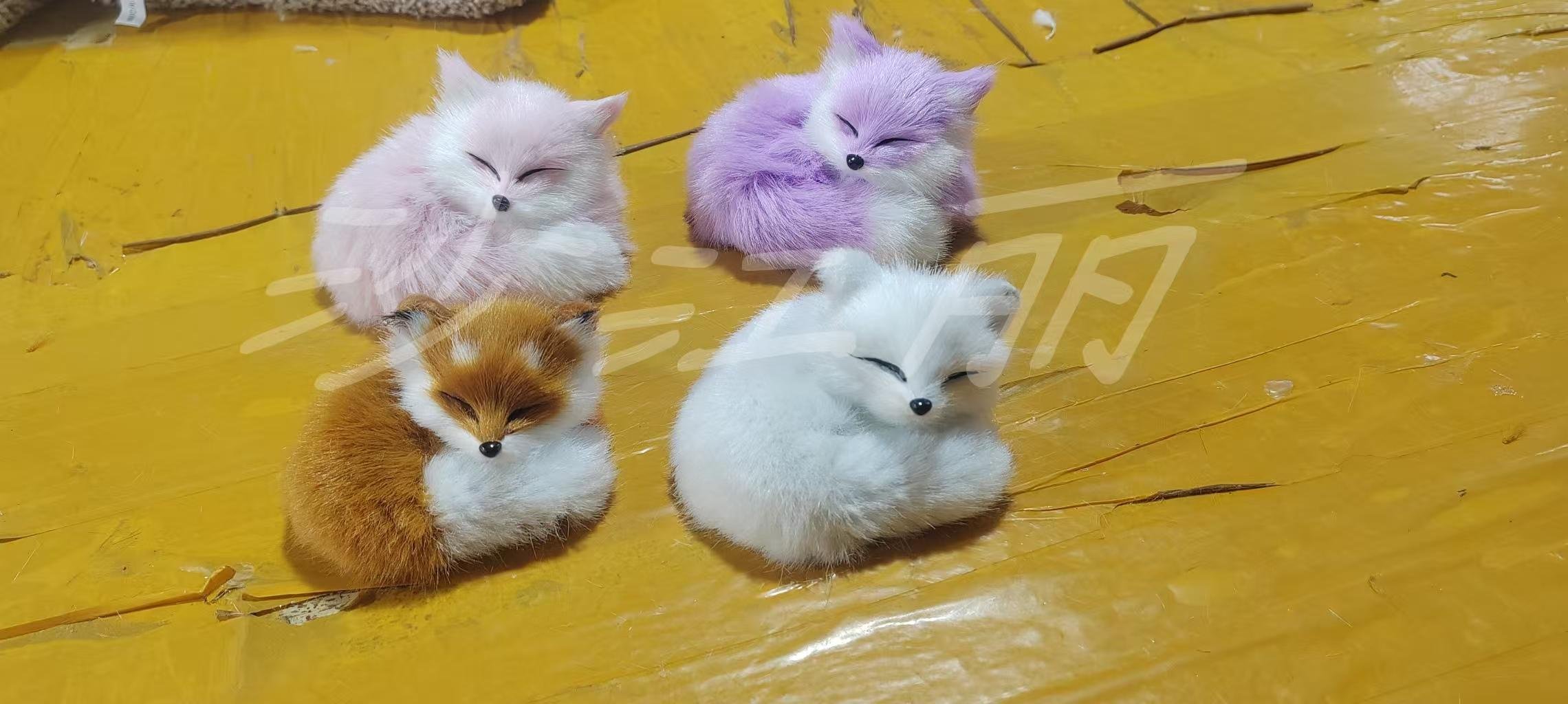 Мягкая игрушка лисичка лежачая, 15 см