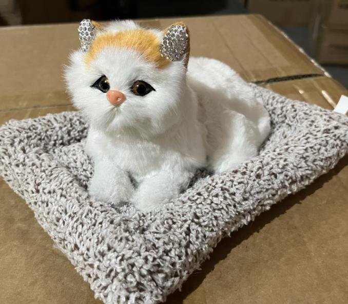 Мягкая игрушка "Лежачий котик", 15 см