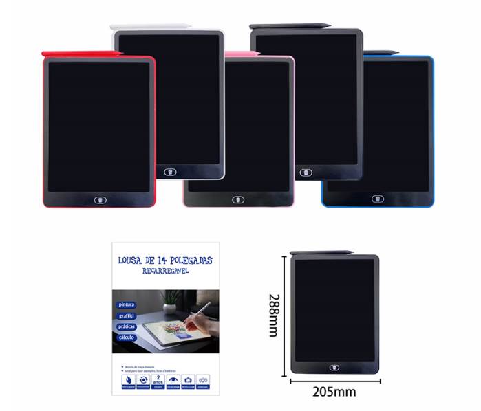 14" LCD планшет для рисования с цветным экраном