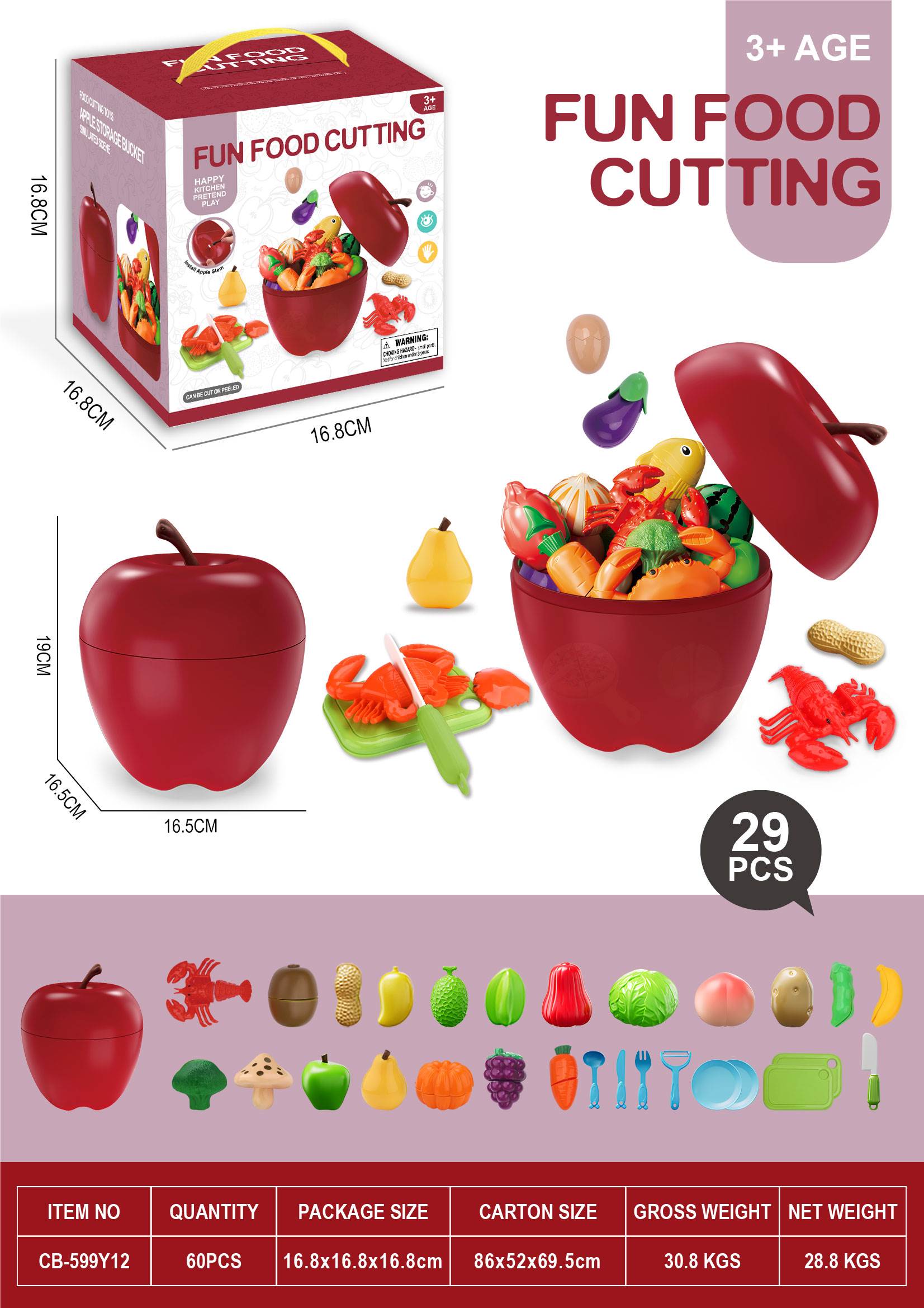Игровой набор "Яблоко-Разрезалка" (APPLE QIQILE)