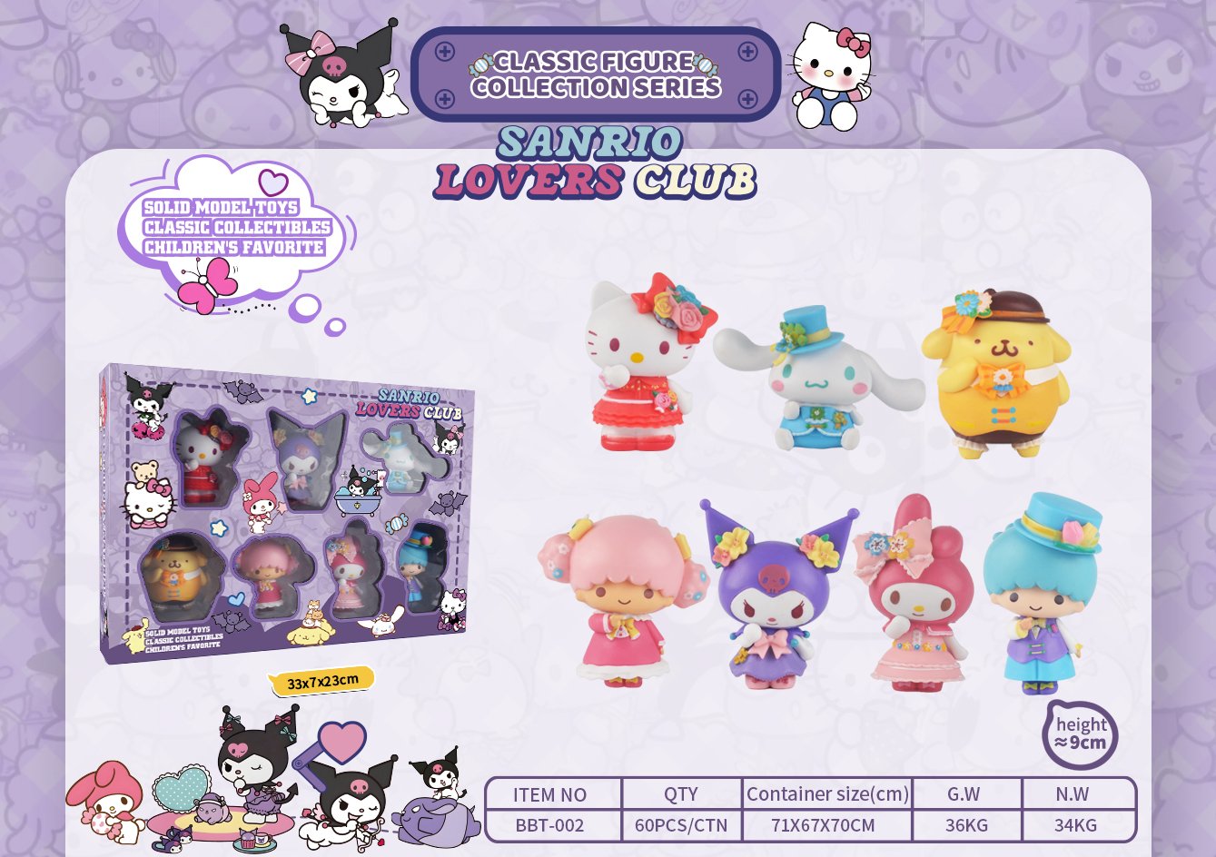 Фигурки Куроми Sanrio, коллекционные, оптом