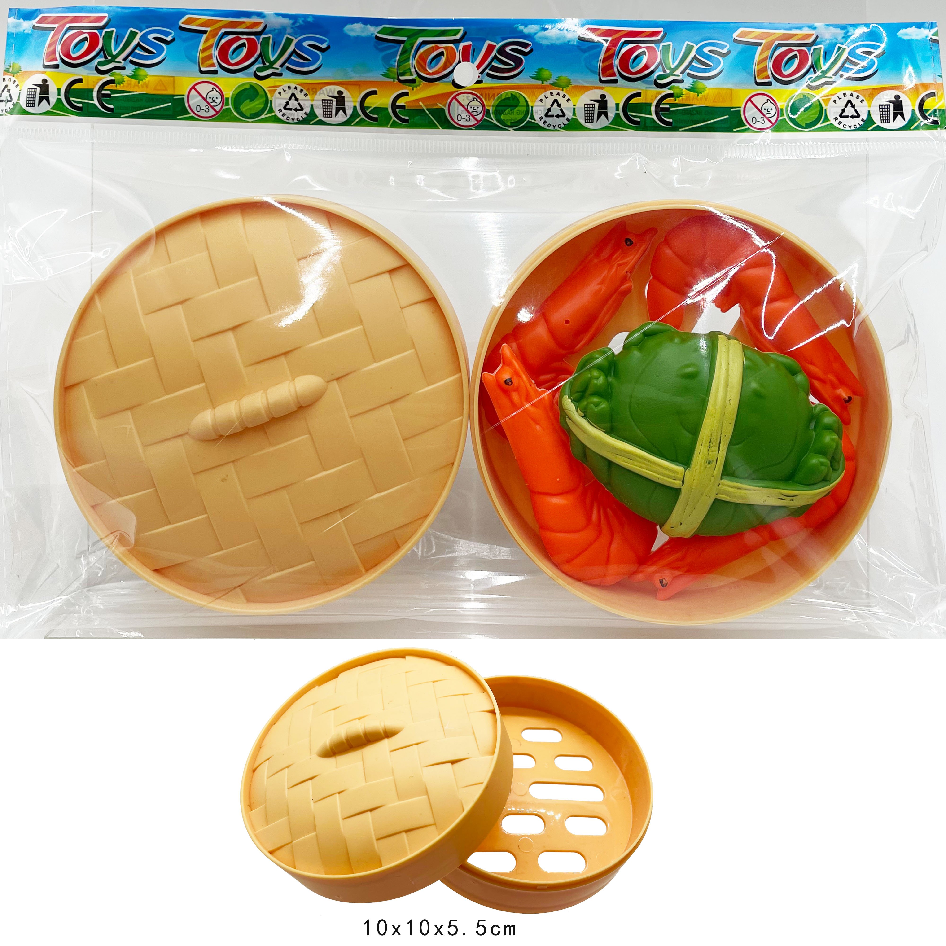 Игрушечный набор морепродуктов в пароварке, 7 предметов
