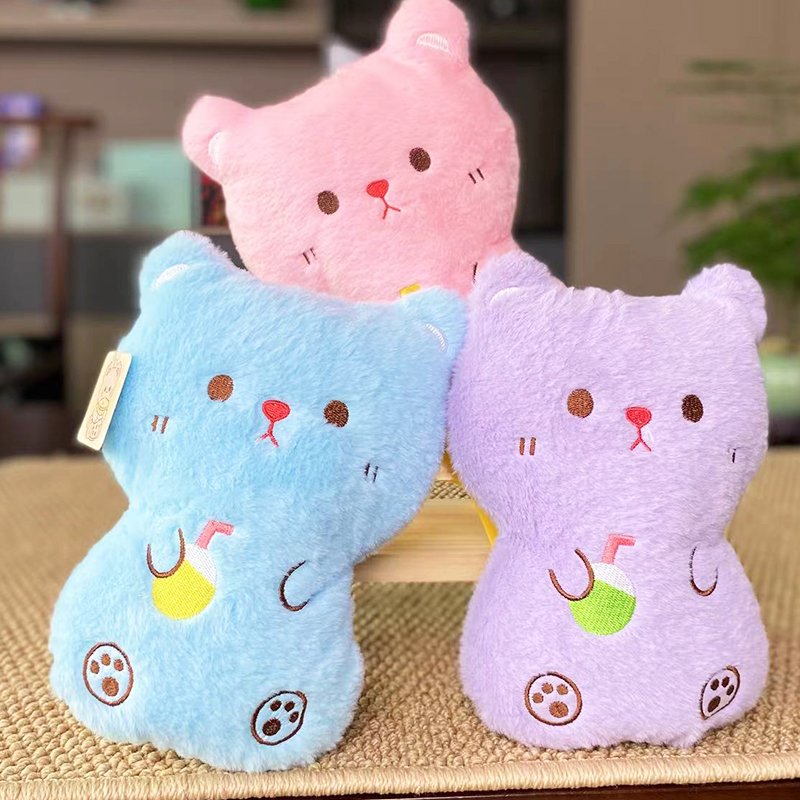Мягкая игрушка котенок в кокосе, плюшевый