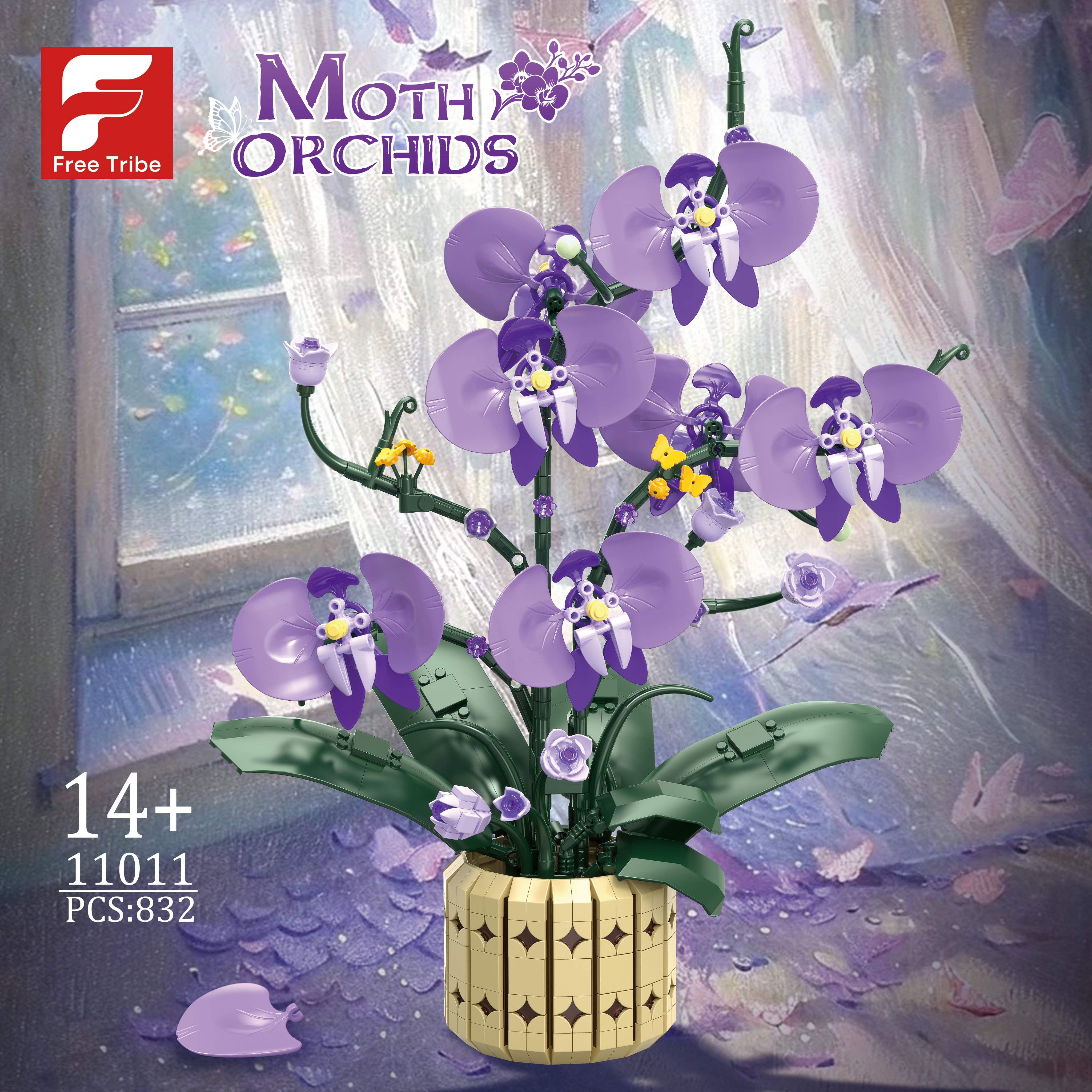 Конструктор 紫韵蝶兰 Purple Rhyme Butterfly Orchid