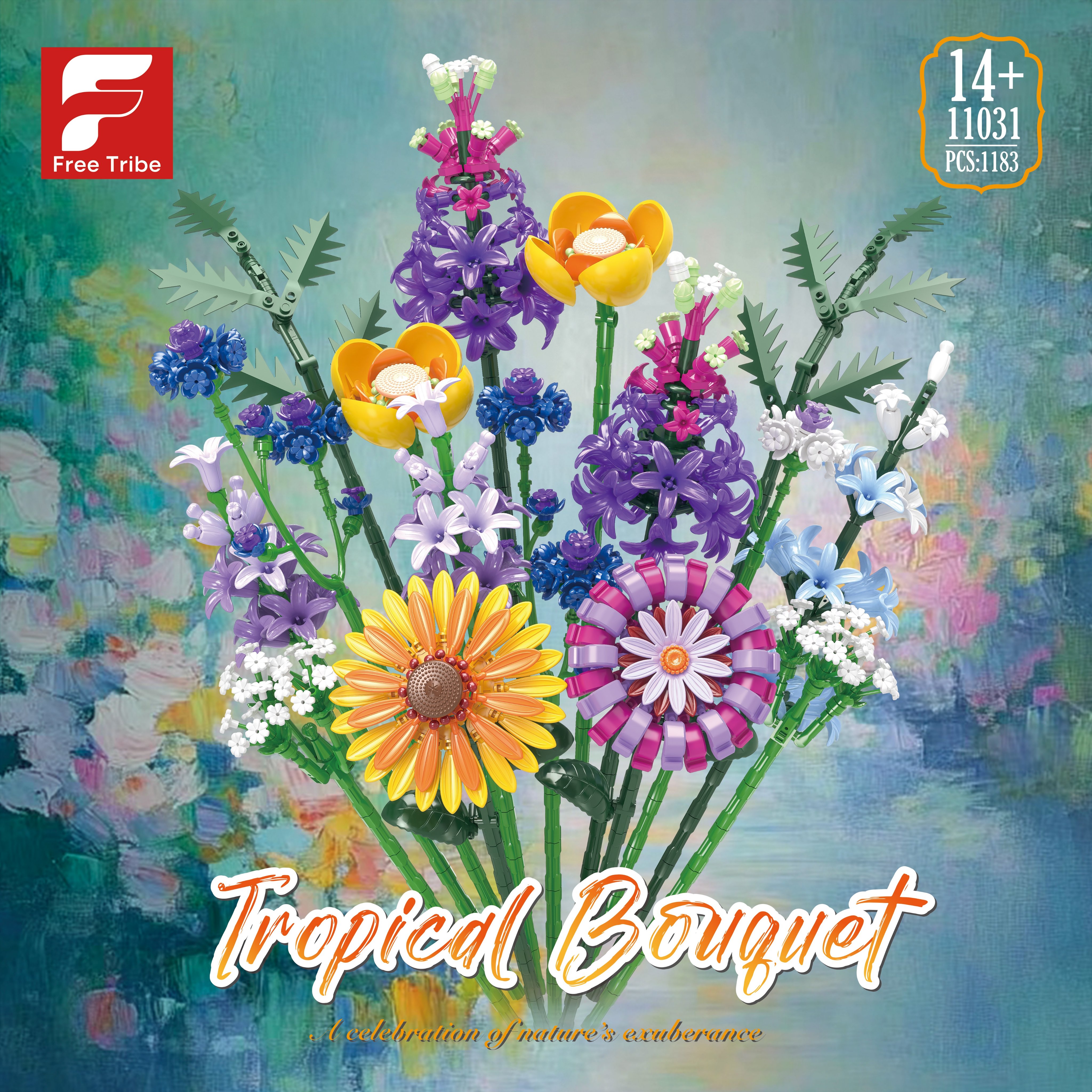 Конструктор Xingye Flower Set 星野花集, 16шт/кор