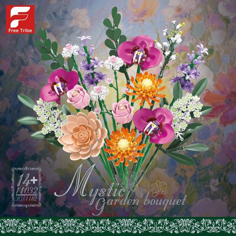 Конструктор 花野拾光 Flower field pick up light, 16 шт/кор