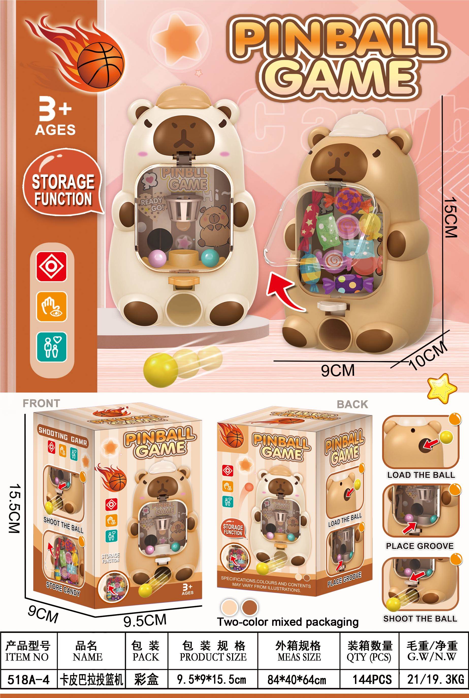 Настольная игра баскетбол "Капибара"