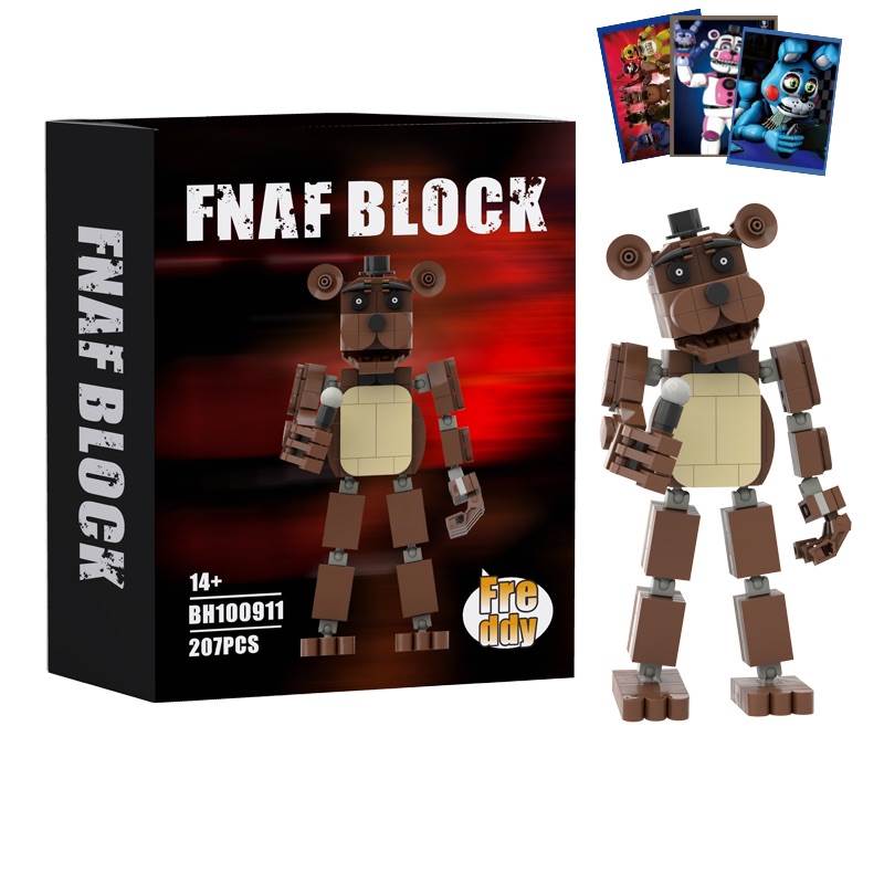 Конструктор Five Nights at Freddy's: Бурый медведь с карточкой