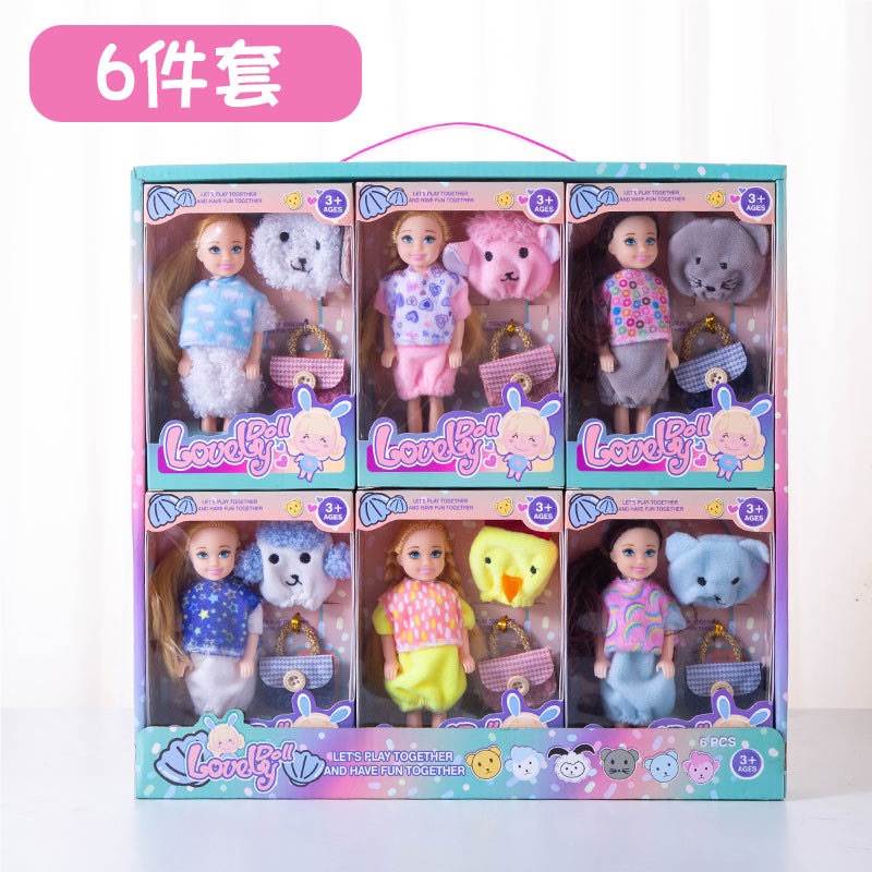Куклы Kelly Barbie 5 дюймов, 6 шт. в дисплей-боксе