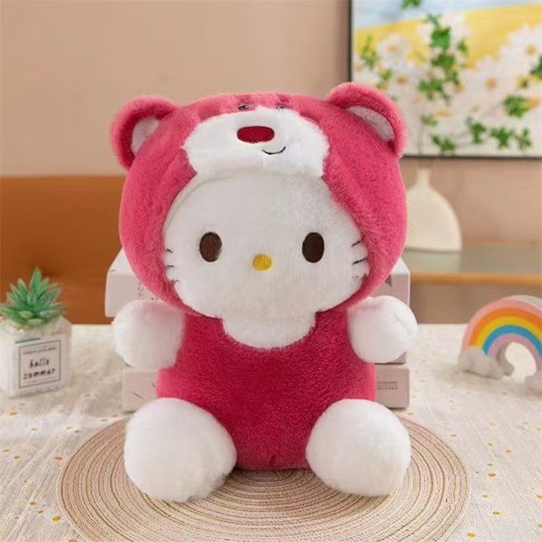Мягкая игрушка Клубничный медведь КТ Кот, 30 см