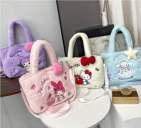 Сумка-шоппер Sanrio плюшевая оптом