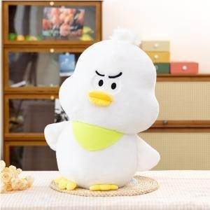 Мягкая игрушка Утка в шарфе, белая, 45 см