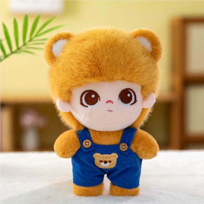 Мягкая игрушка 22см в вельветовом комбинезоне