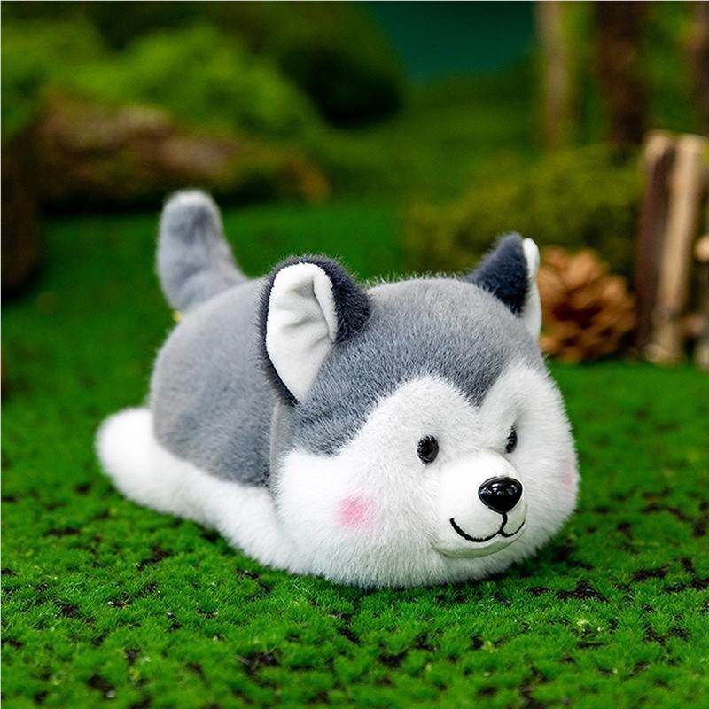 Мягкая игрушка хаски с милой мордочкой, 16 см