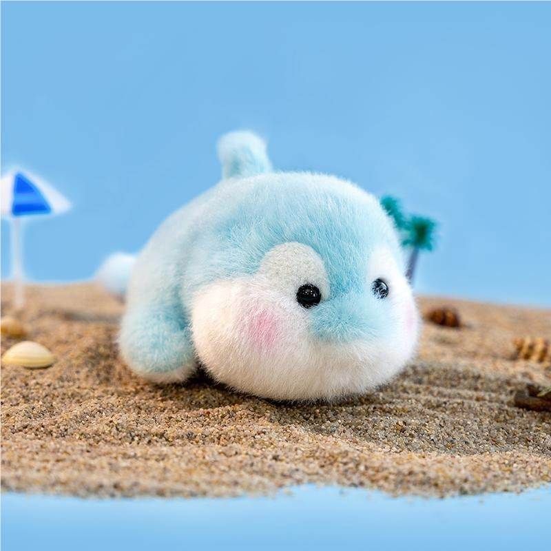 Мягкая игрушка дельфин с забавной мордочкой, 17 см