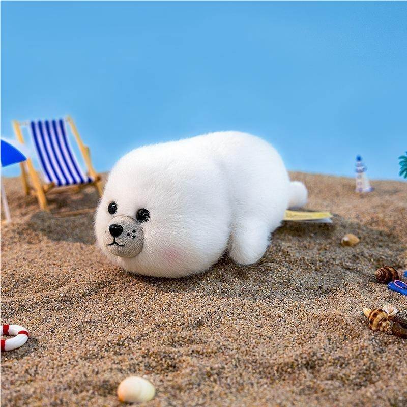 Мягкая игрушка тюлень с милой мордочкой, 17 см