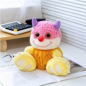 Мягкая игрушка Ка Магнетик Монстр B, розовая, 20 см