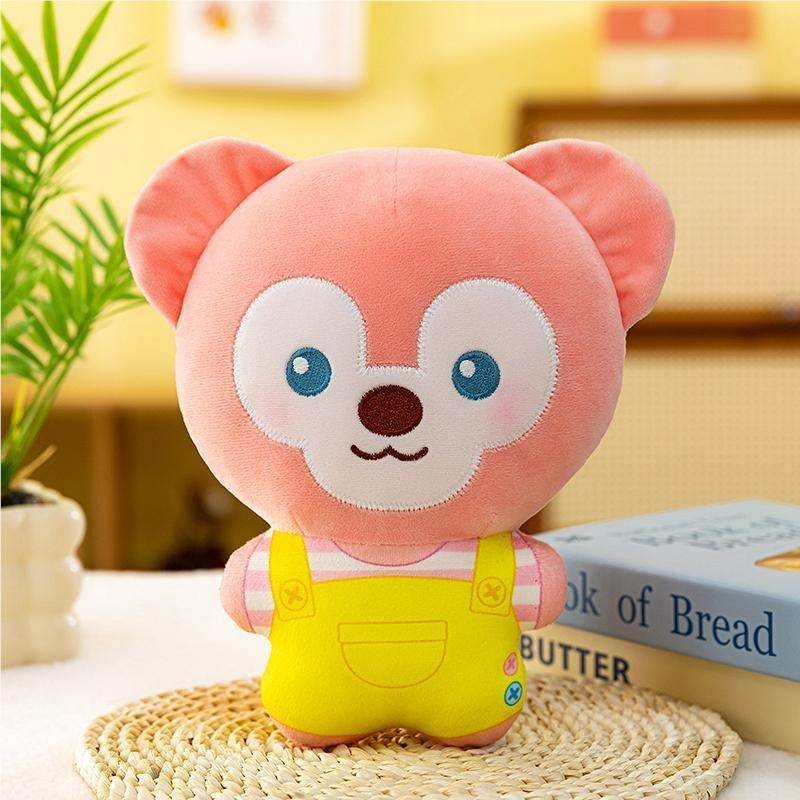 Мягкая игрушка медведь Мэй Мэй, розовый, 22 см
