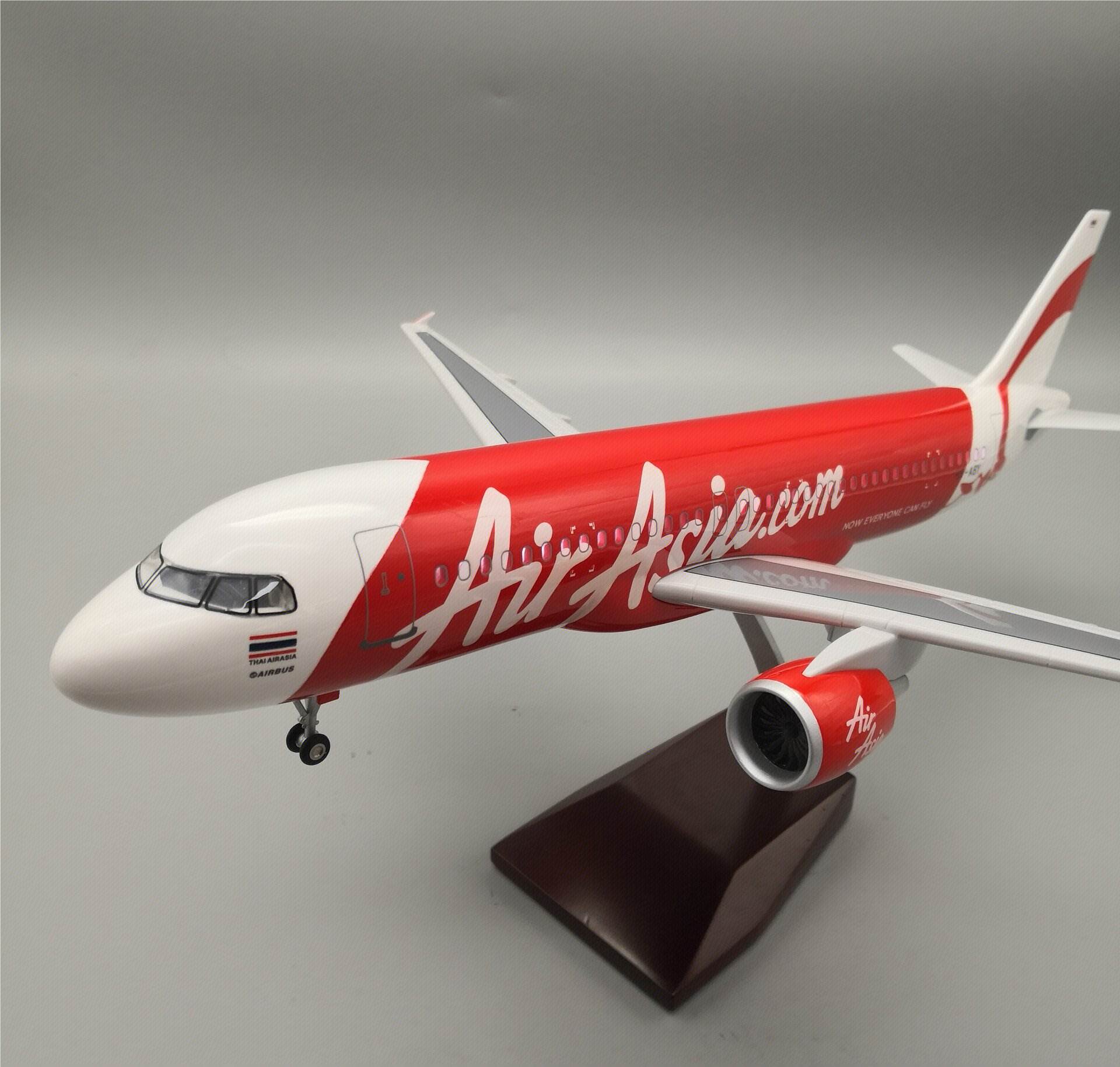 Модель самолета AirAsia A320-200, 47 см, 1:80