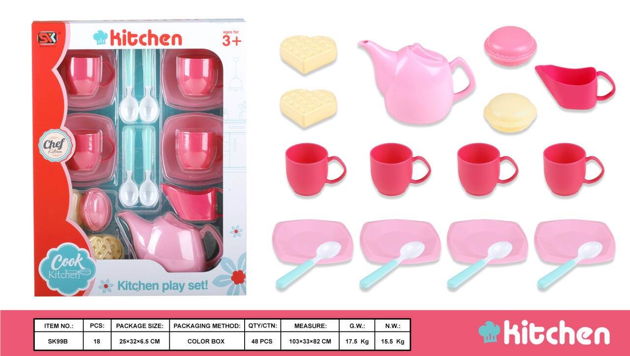 Игровой чайный сервиз в коробке