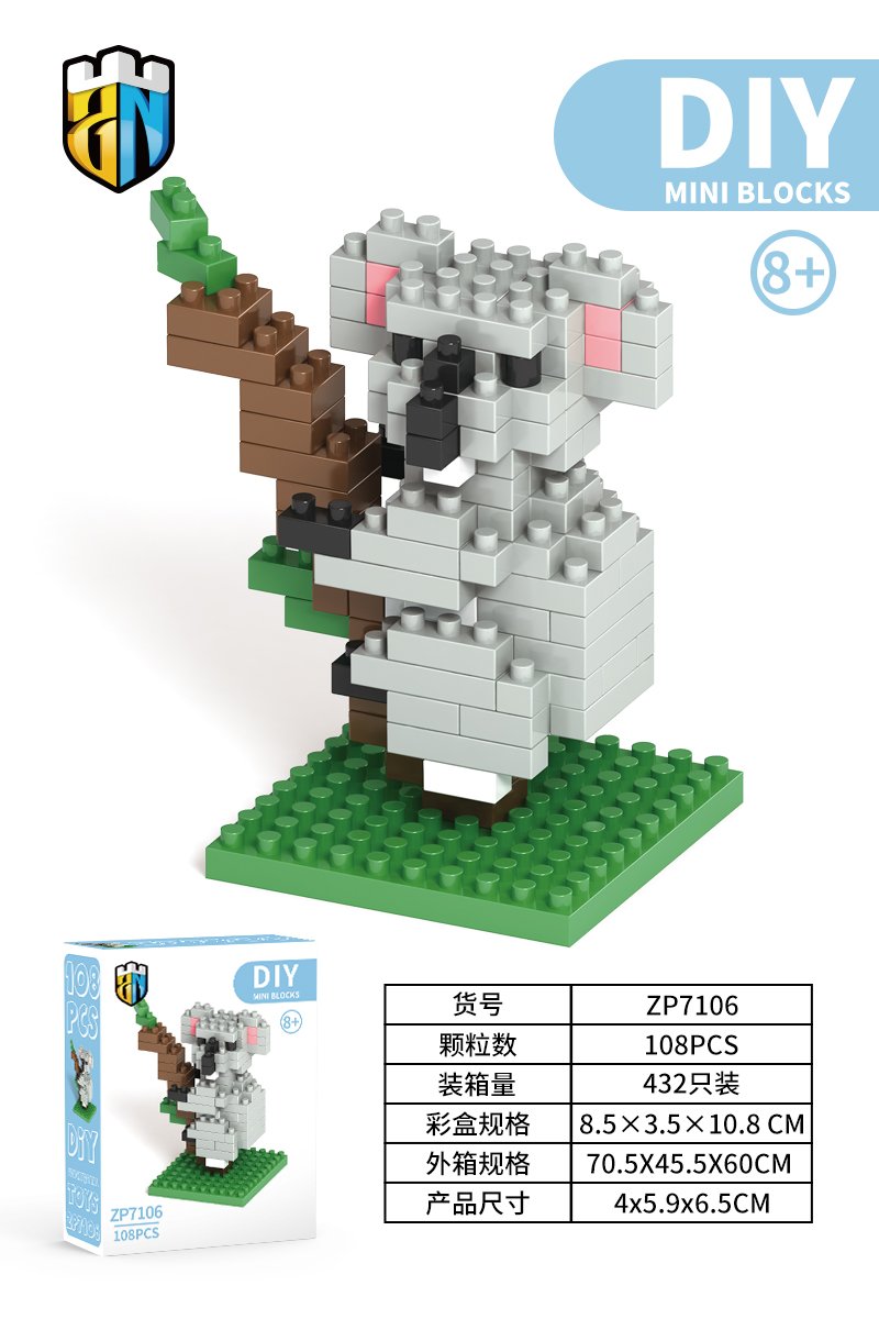 Микро-конструктор Koala, 108 деталей