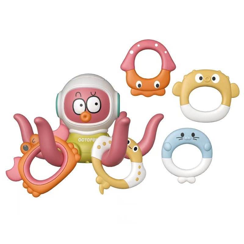 Игра "Осьминог": кольца, музыка, движение