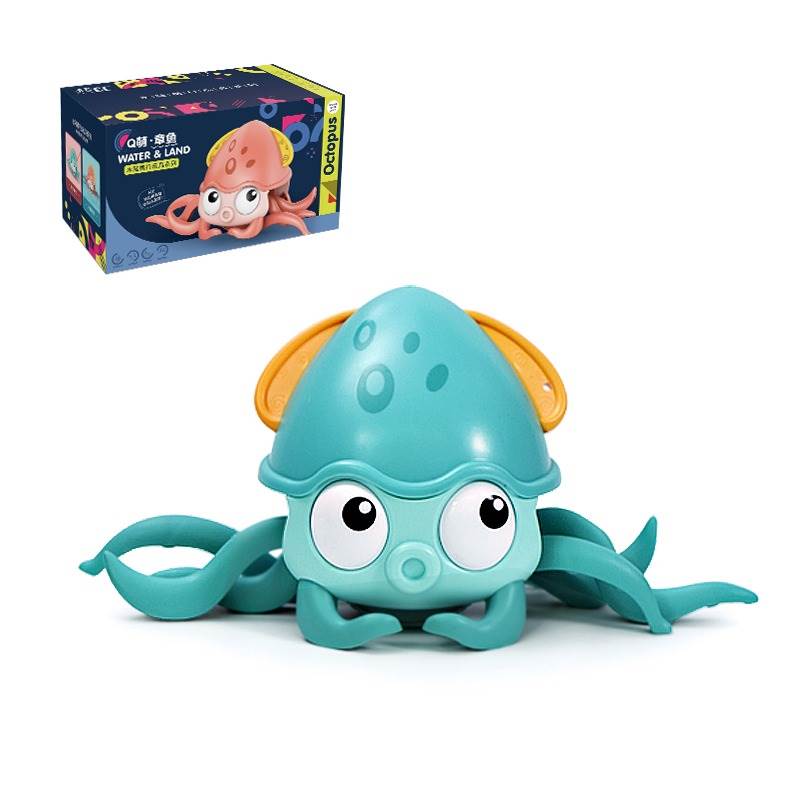 Осьминог заводной танцующий, игрушка для ванной