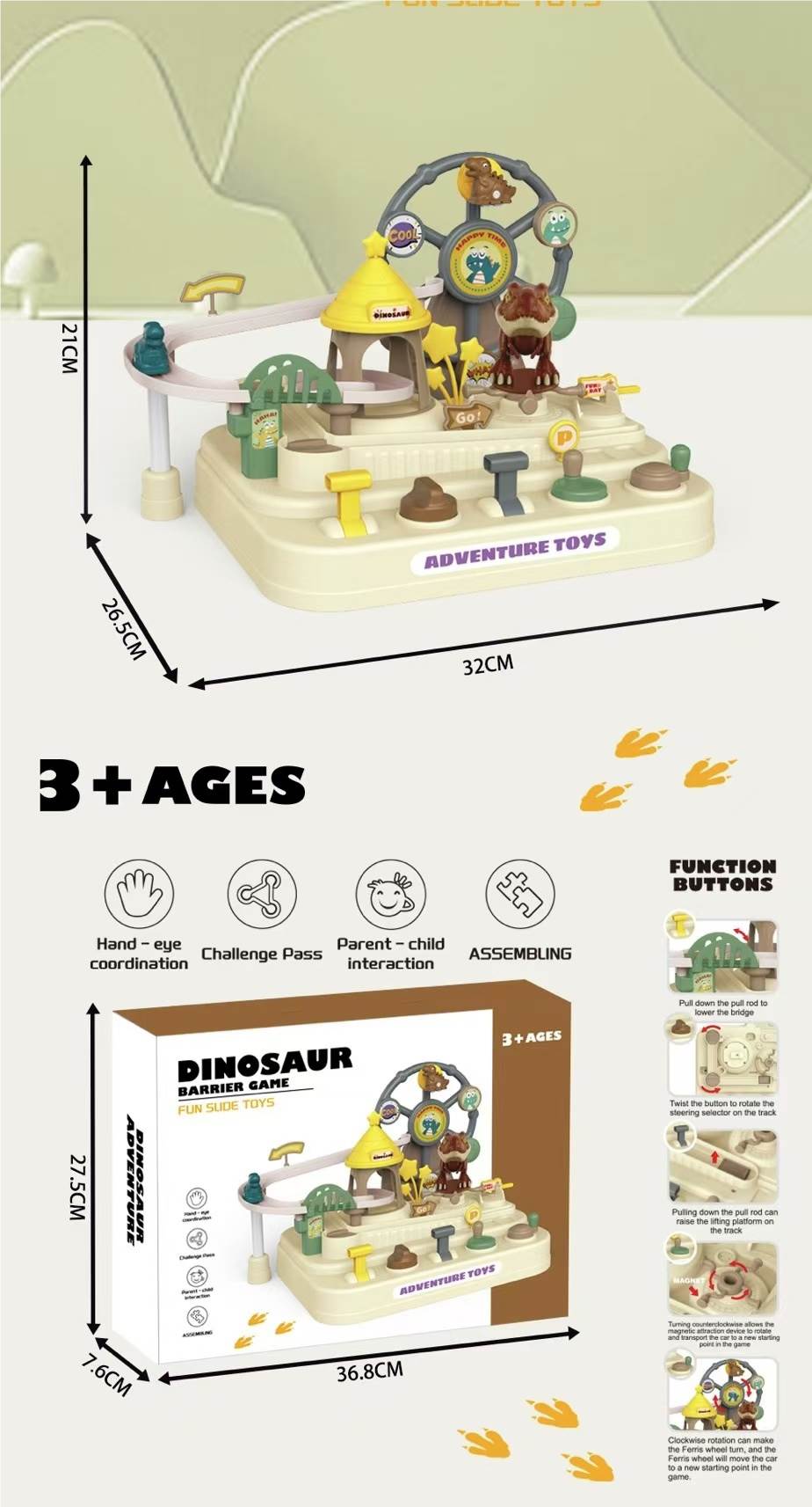 Настольная игра Dinosaur Challenge: приключения динозавров