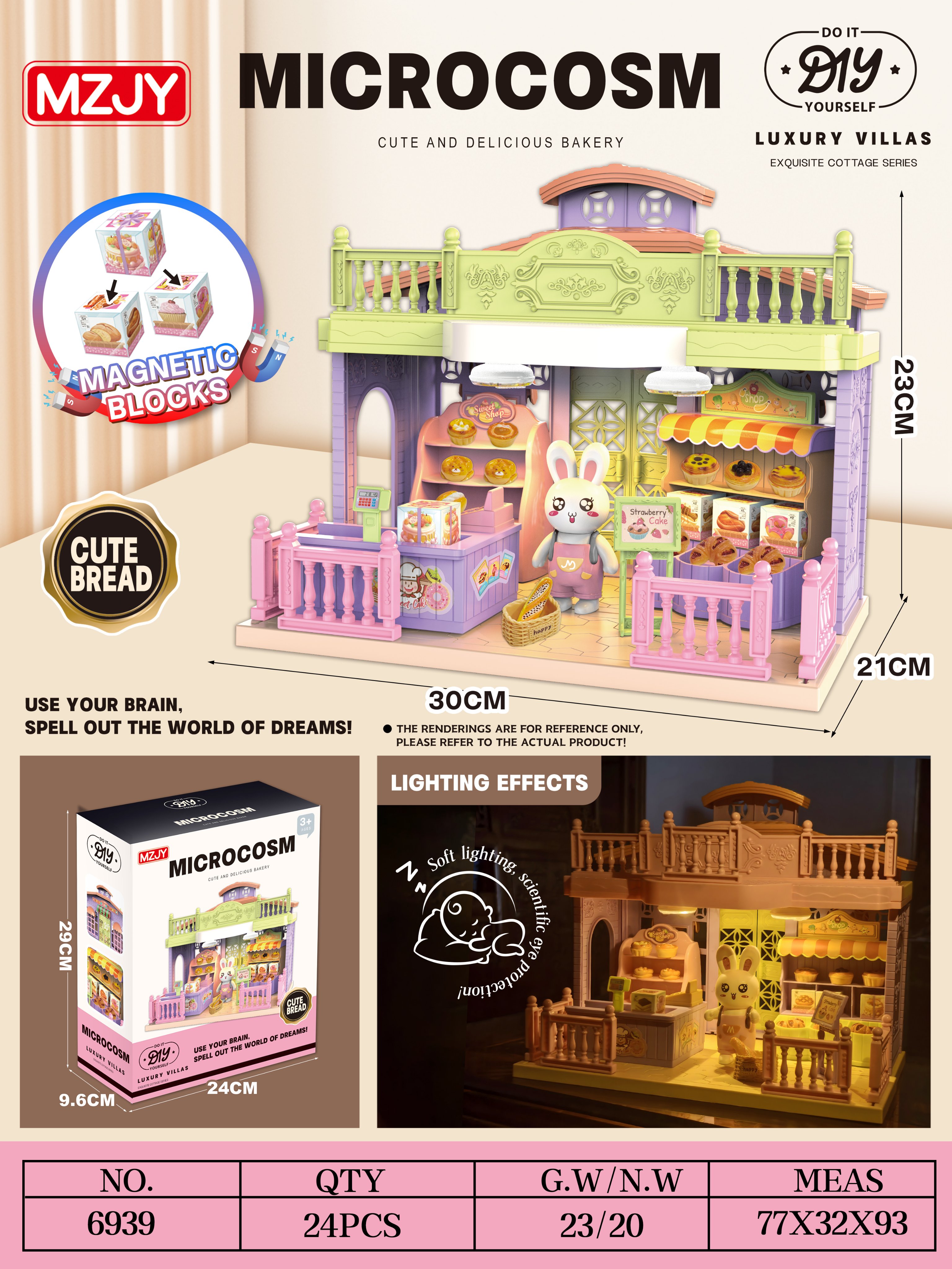 Миниатюрная пекарня Micro small world DIY