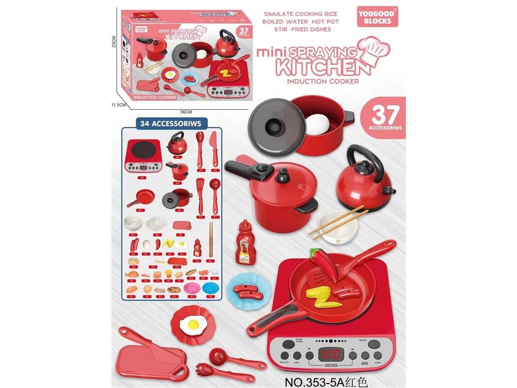 Игровой набор посуды и кухонной техники 34 предмета