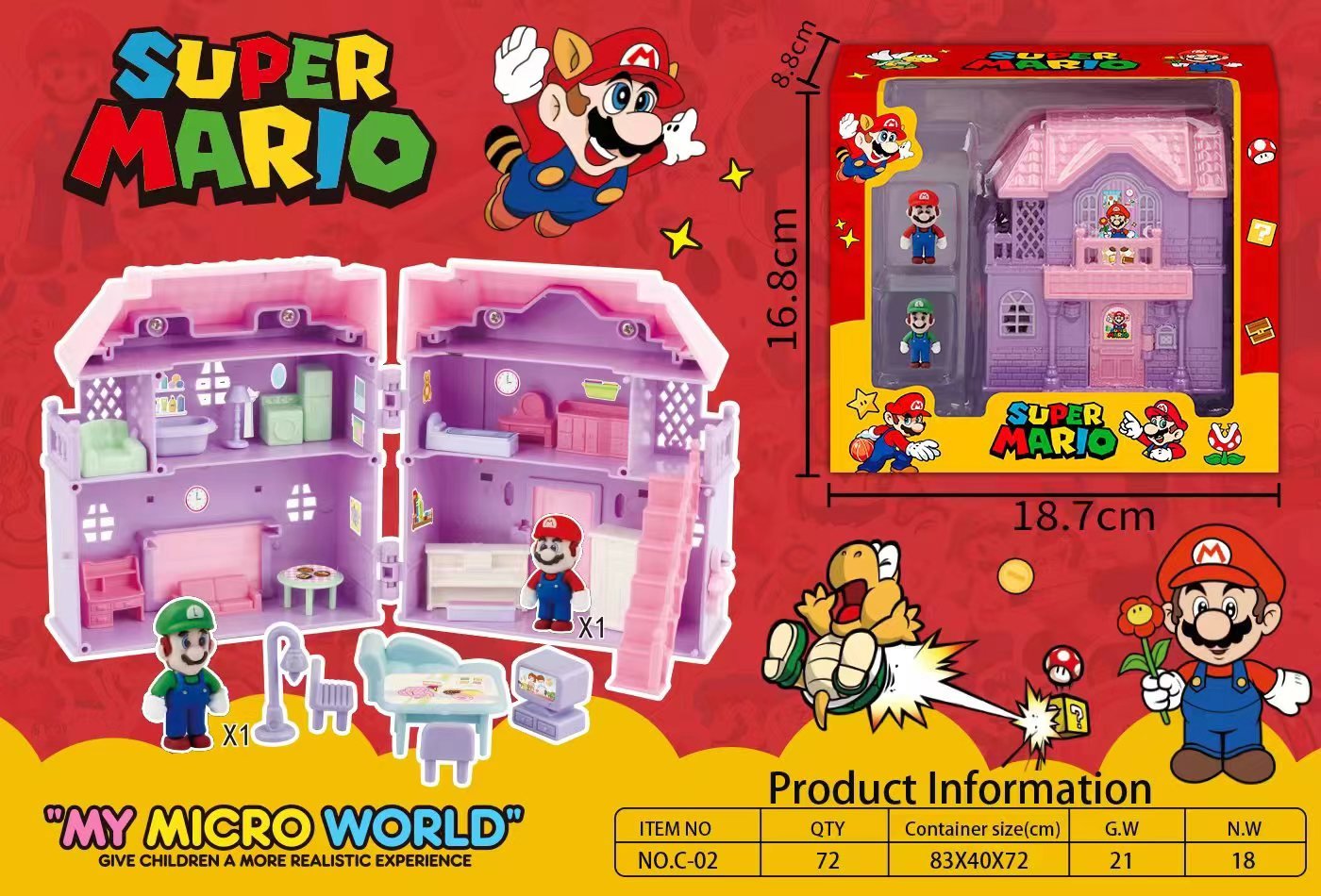 Игровой набор Villa Mario: вилла и замок