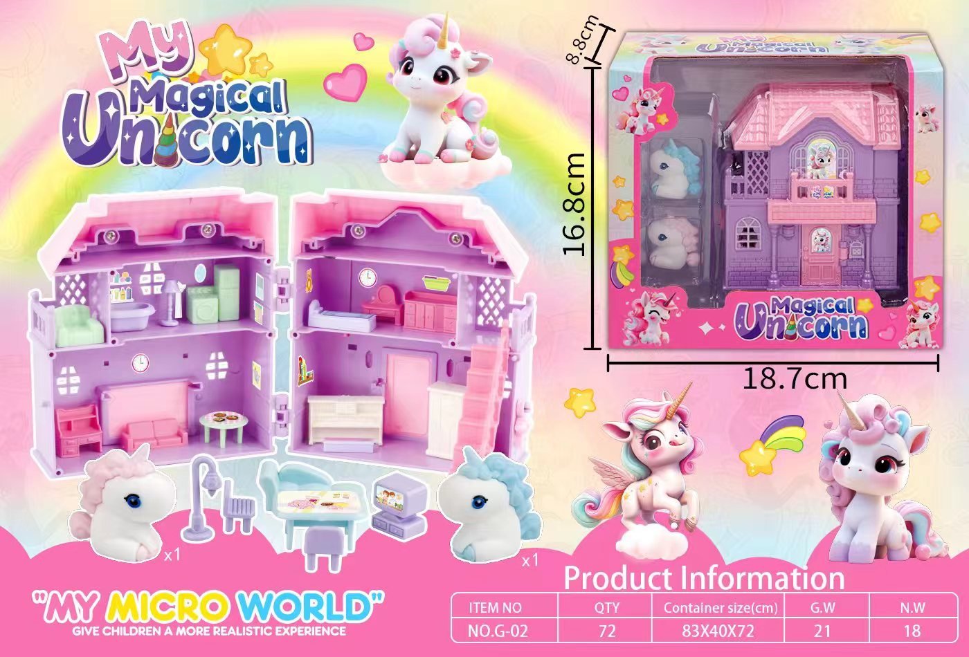 Игровой набор Unicorn Villa (домик единорога)