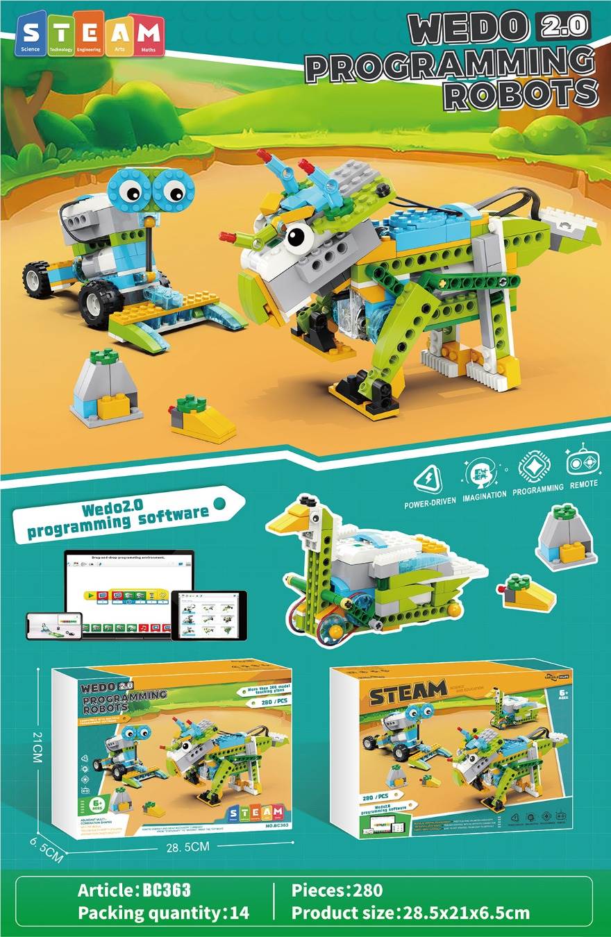 WedoO2.0 Scratch3.0: Программируемый конструктор 280 деталей