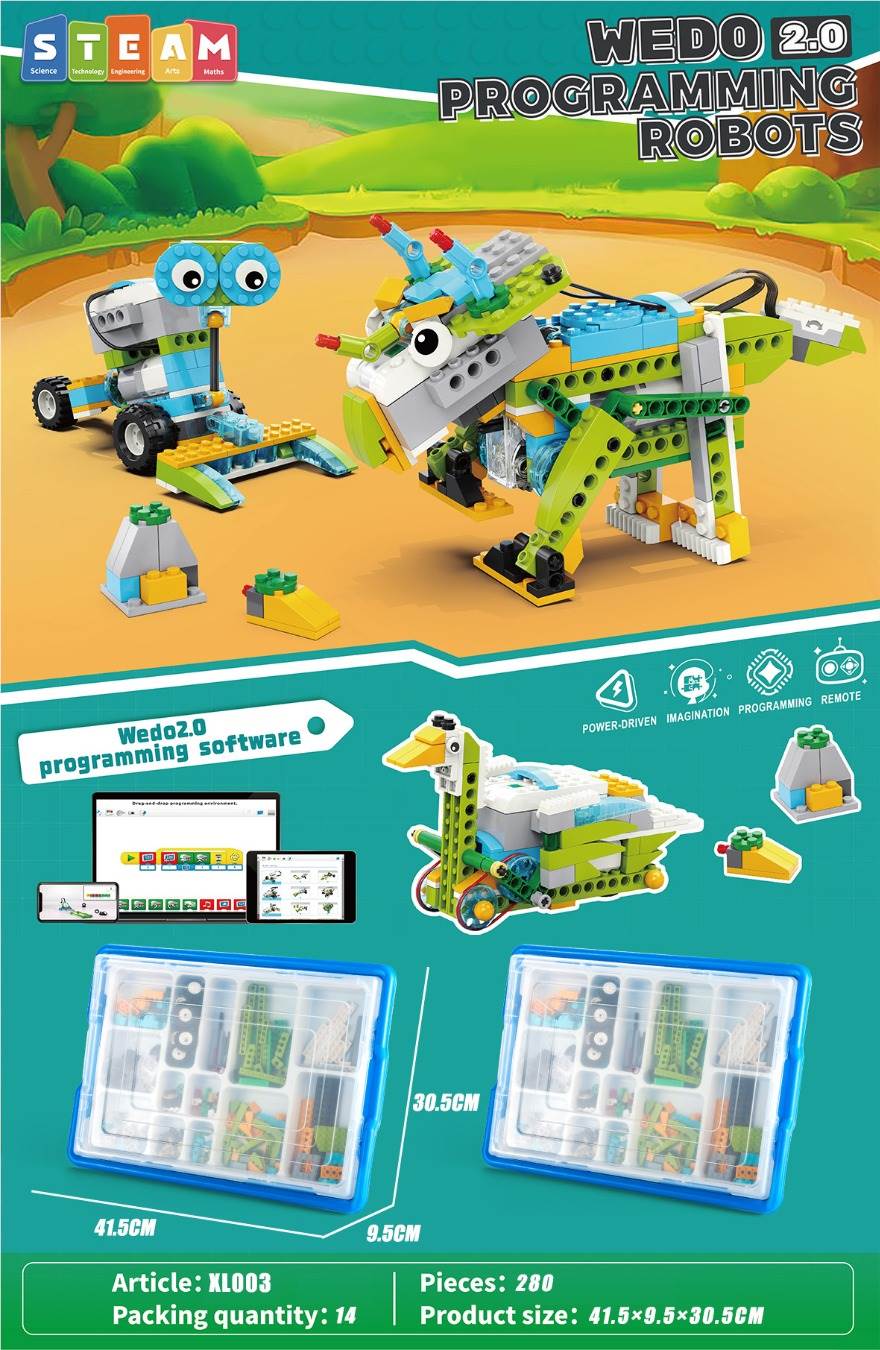WEDO 2.0: Программируемый конструктор, 280 деталей