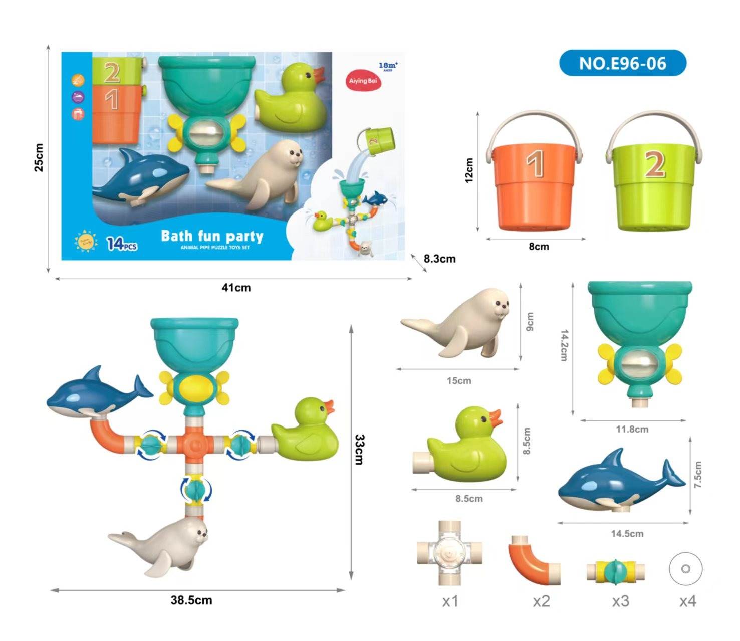 Игрушка для ванной: Водопровод, мельница, брызгалка