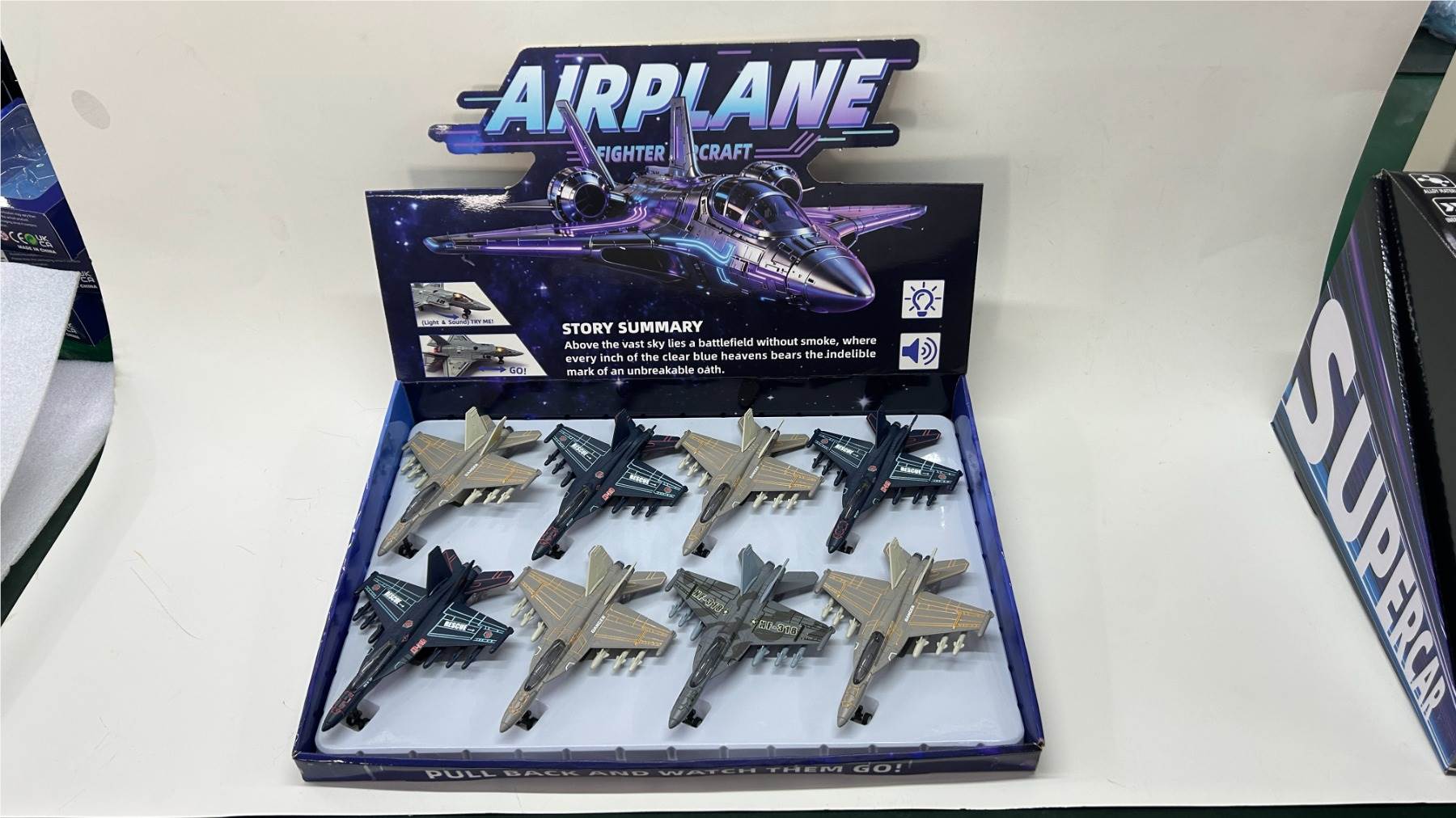 Металлический истребитель F18, масштаб 1:98