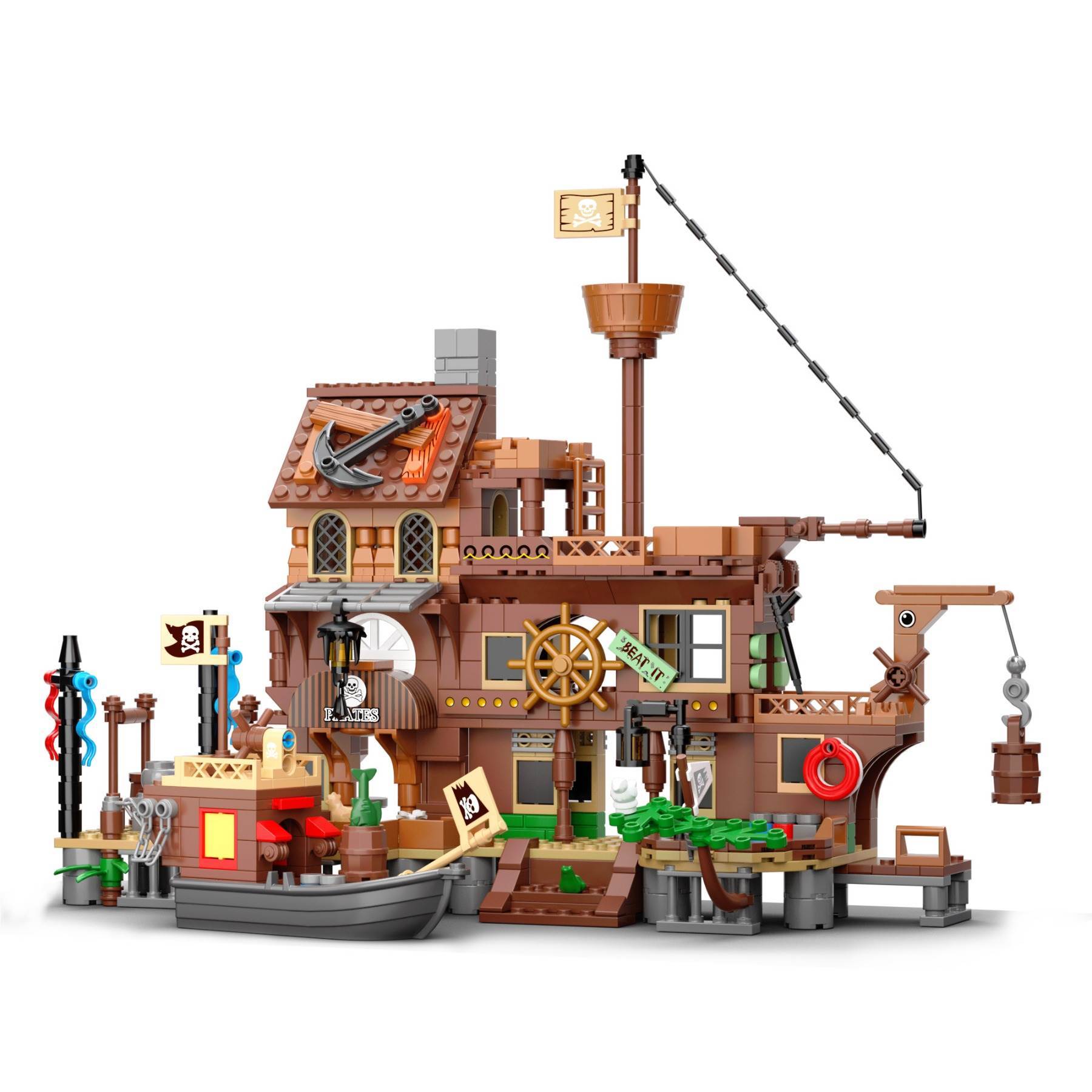 Конструктор Dock Building Blocks, мелкие детали, развивающий