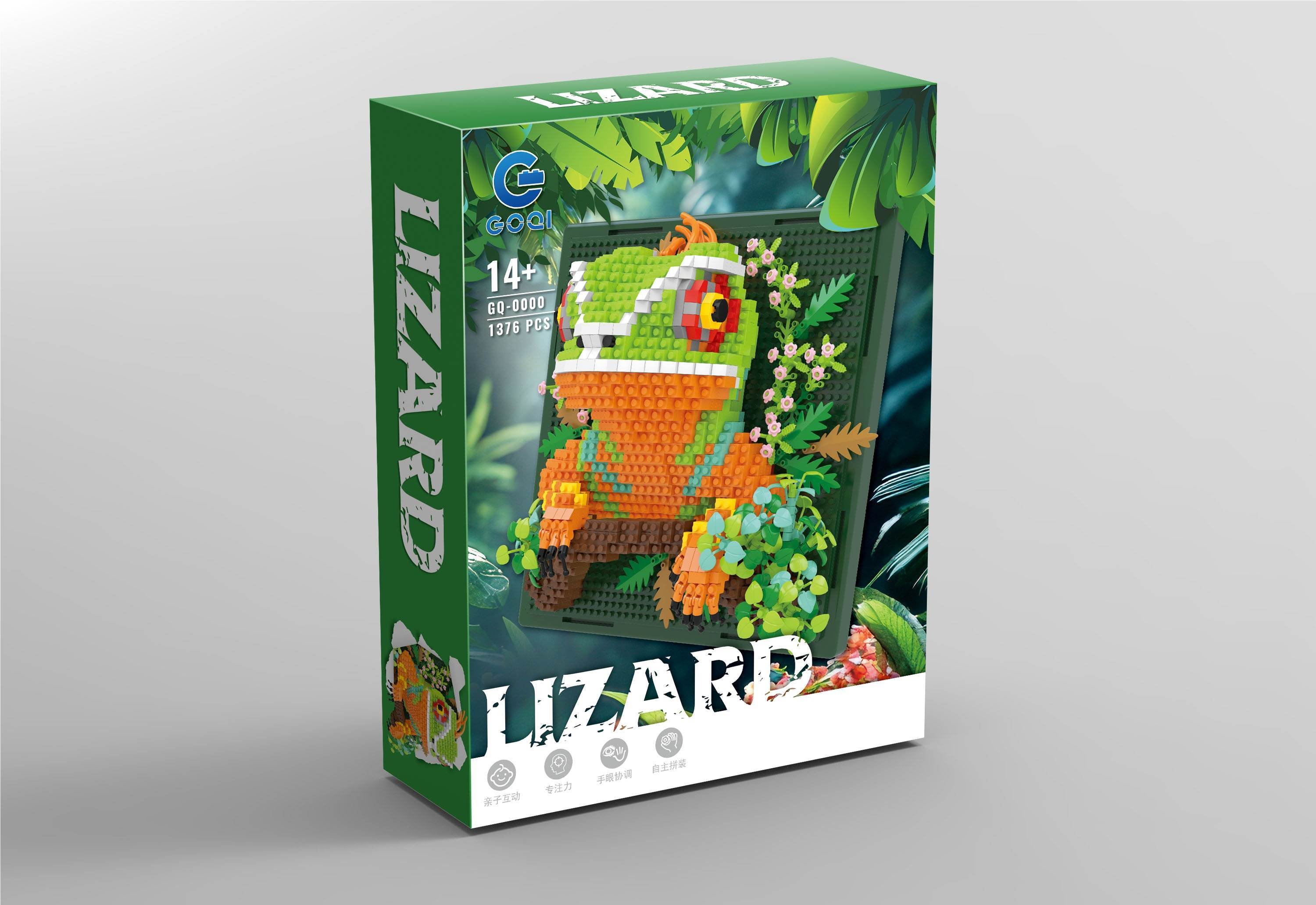 3D-пазл Хамелеон, блочный конструктор