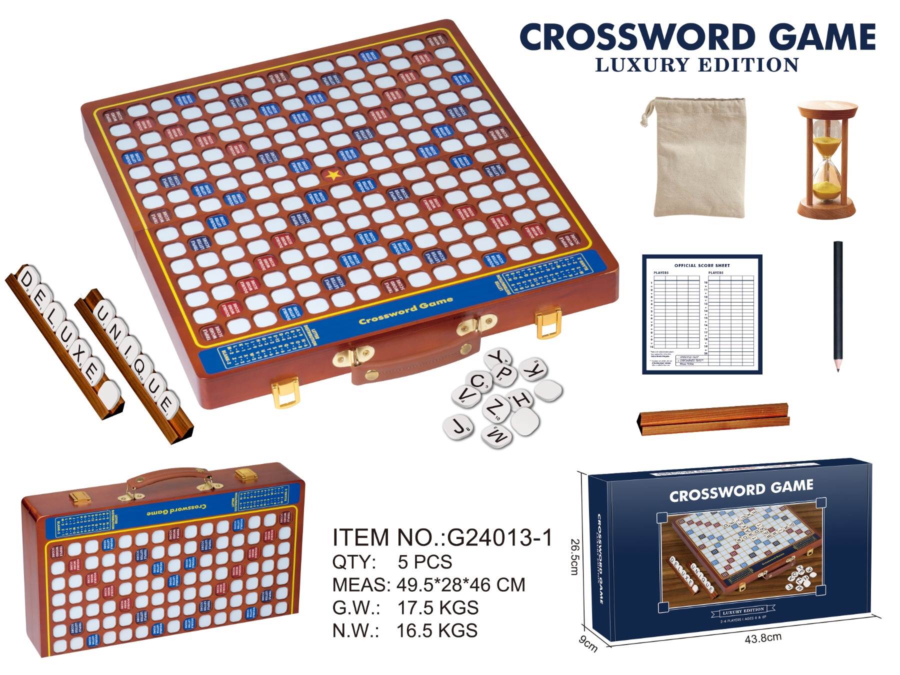 Настольная игра Groove Scrabble (скрэббл с углублениями)