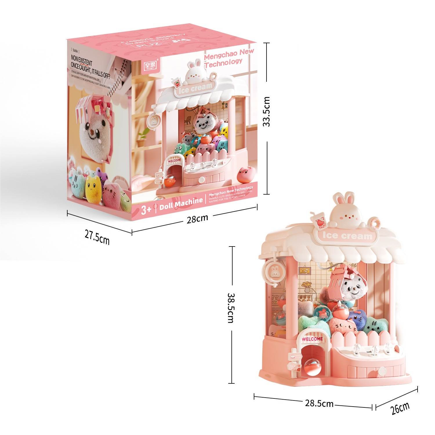 Игровой автомат "Милый кролик" розовый