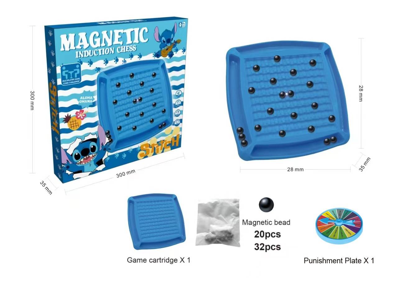 Магнитная игра Стич 20 бусин