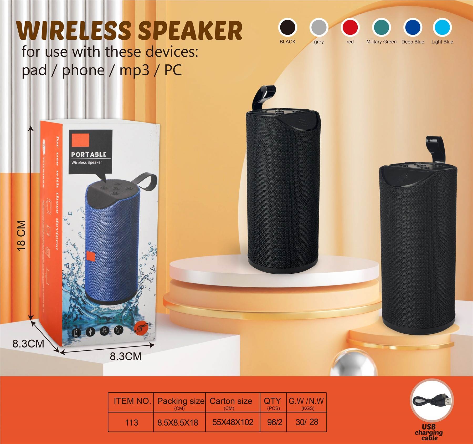 MP3 Bluetooth колонка для детей и взрослых