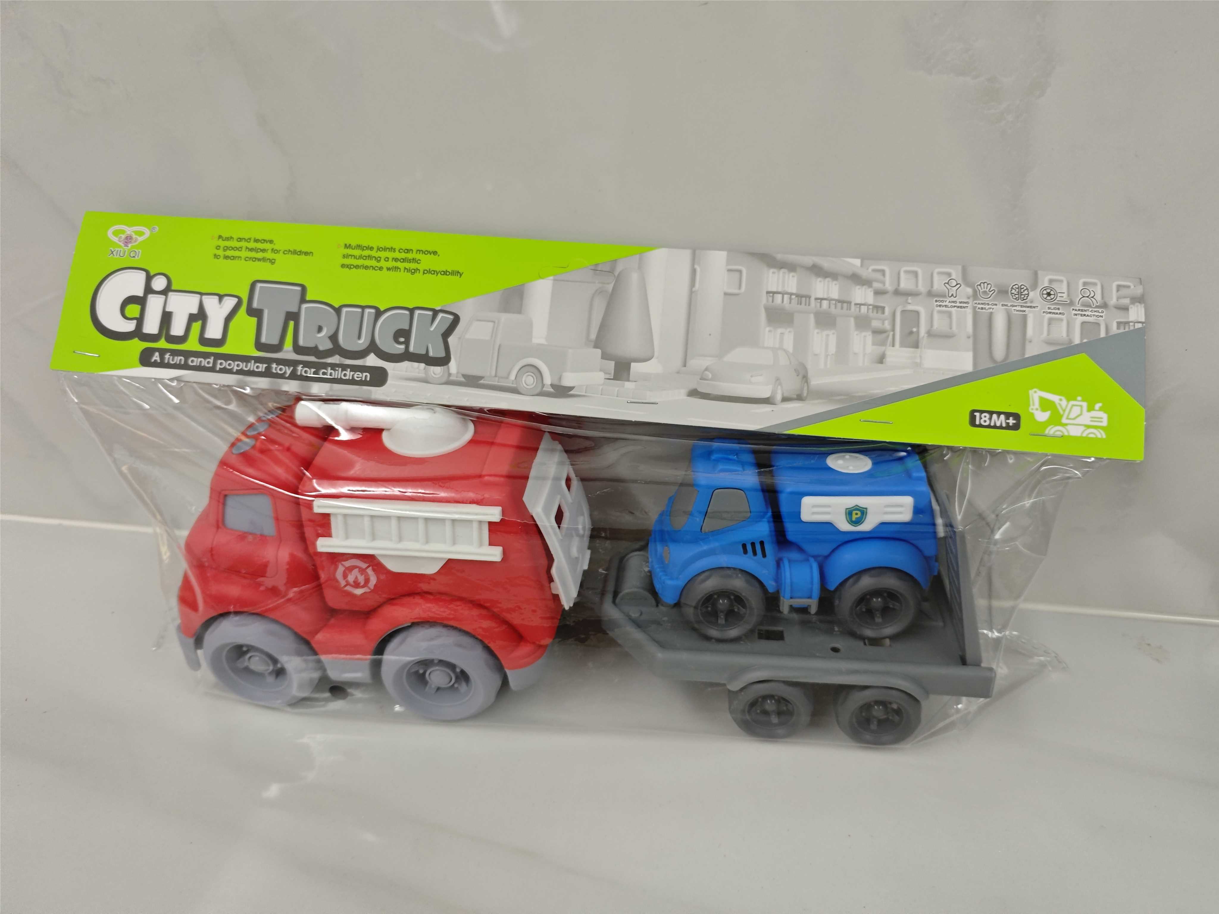 Инерционные мультяшные машинки, 2 шт. в PVC-упаковке
