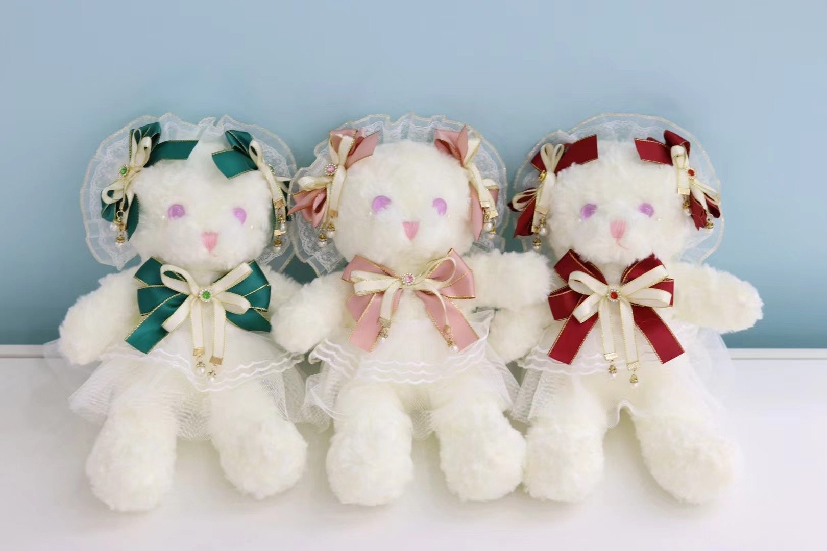 Плюшевый мишка в фате с драгоценными камнями Veil Bear Gem