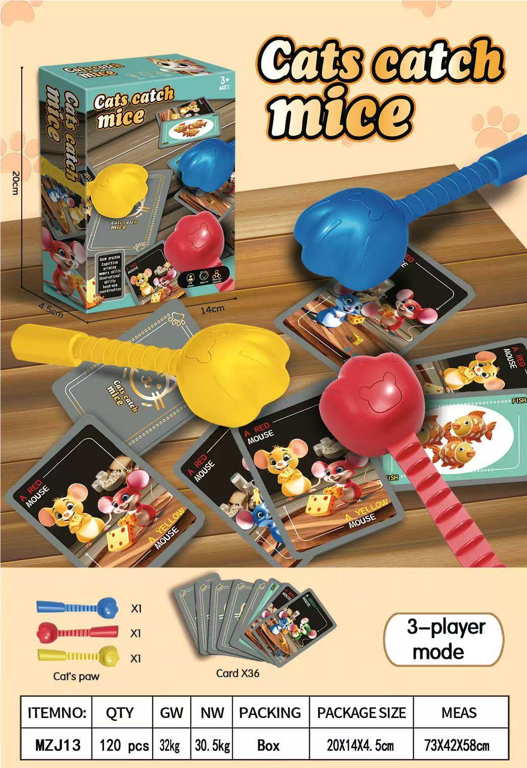 Настольная игра "Кот и Мышь" - карточная игра для развития