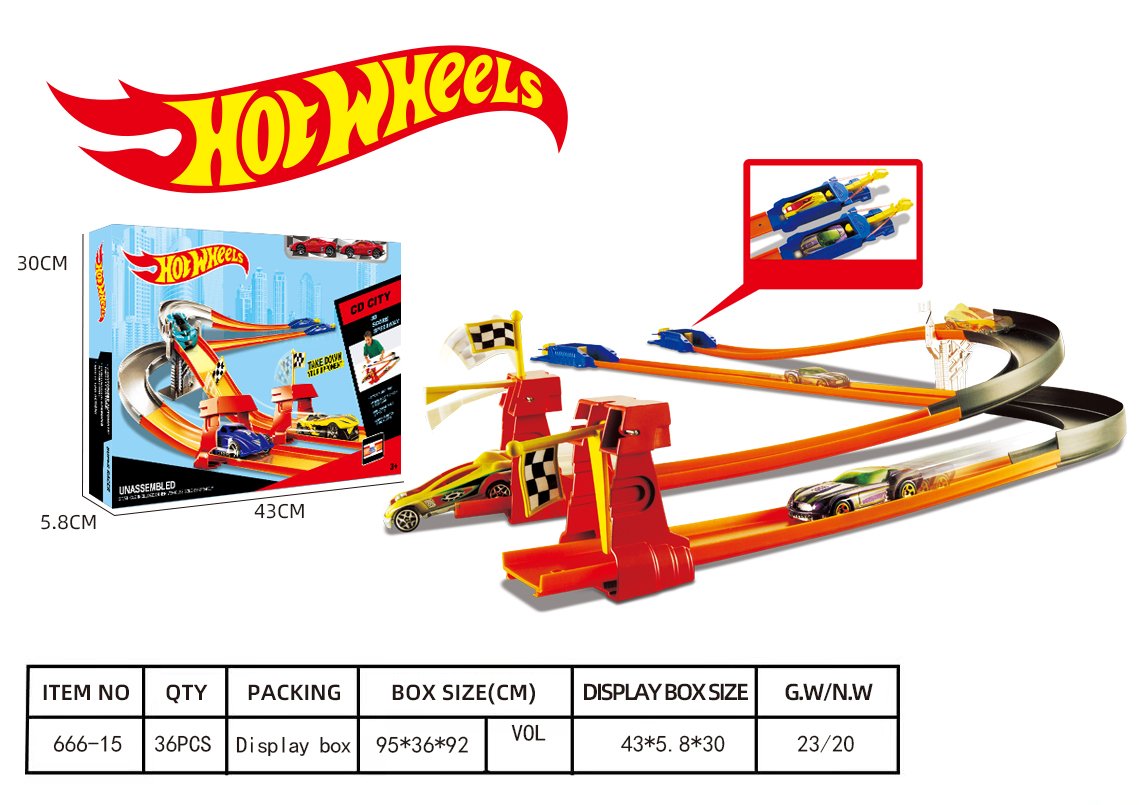 Hot Wheels: Пусковая установка с рельсами